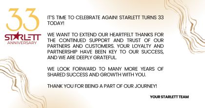 STARLETT 33rd Anniversary!