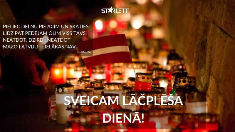 Sveicam Lāčplēša dienā!