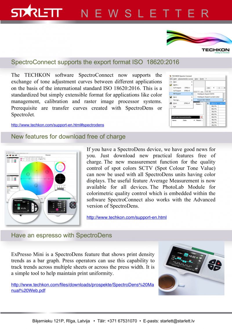 Spectrophotometer manufacturer TECHKON