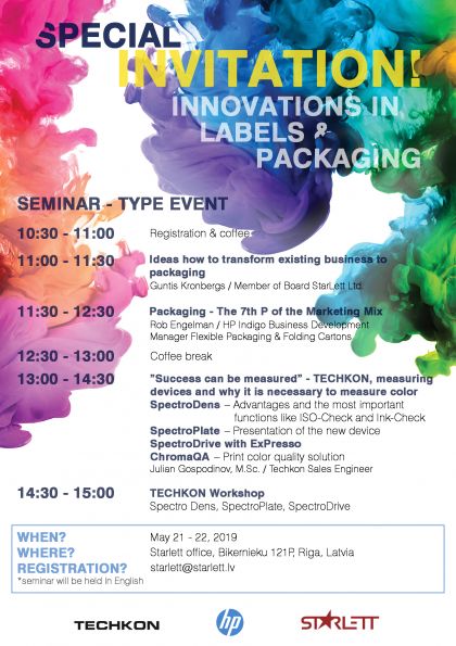 Innovations in labels & packaging, May 21 - 22