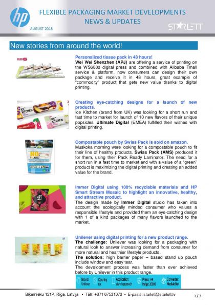 FLEXIBLE PACKAGING News / August 2018