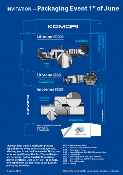 Komori Packaging Event