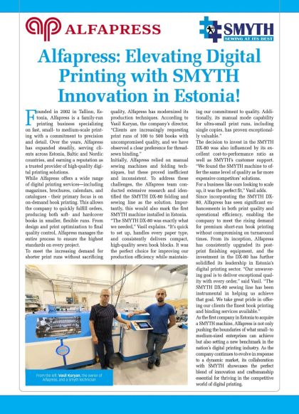 Alfapress: Elevating Digital Printing with SMYTH!